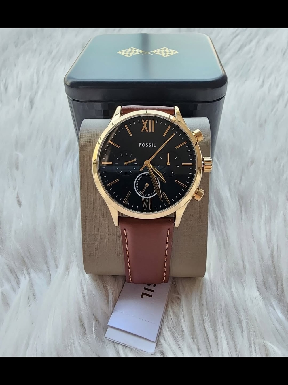 Fossil Watch Original New Men's with Brown Leather Strap